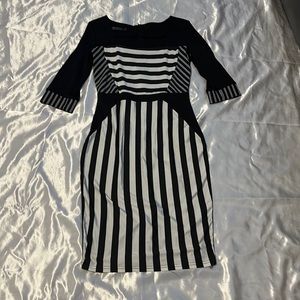Dress with stripes